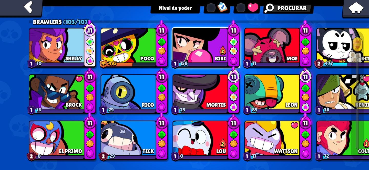 Conta de Brawl Stars 55k de troféus