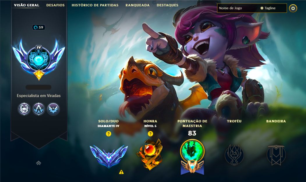 SKIN LENDÁRIA DEUS-REI DARIUS + [ QUASE 100 SKINS HABILITADAS ] + [ TROCA NICK ]