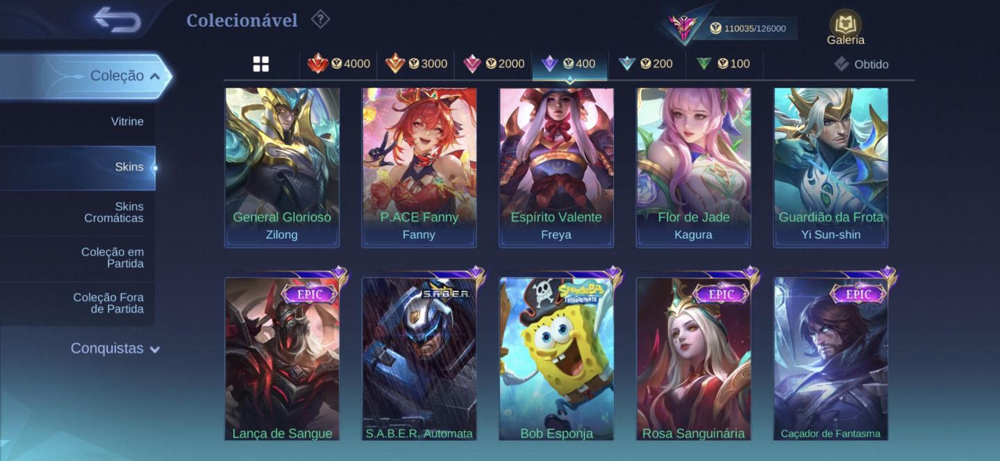 CONTA MOBILE LEGENDS GEMADA