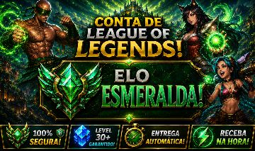 [ENTREGA AUTOMÁTICA]LOL ESMERALDA EX-DIMA, SKINS RARAS, LVL 164, HONRA4, 46 SKIN