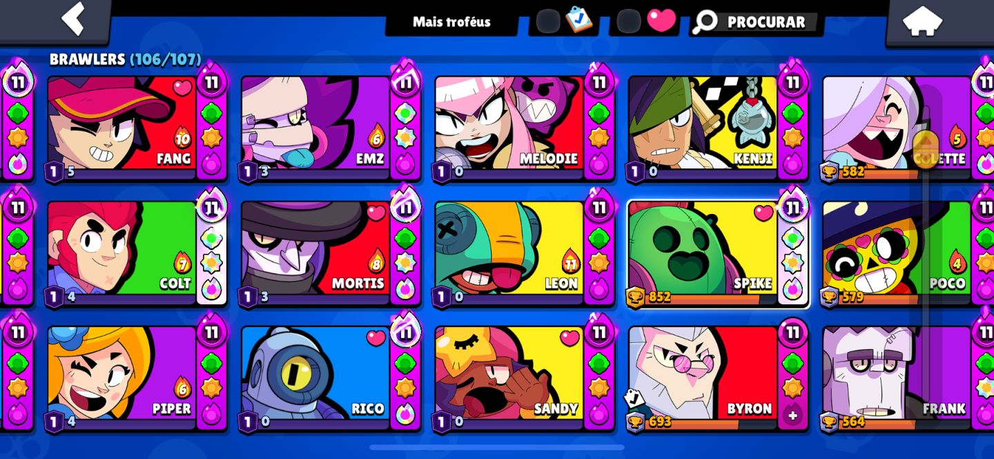 CONTA TOP DE BRAWL STARS