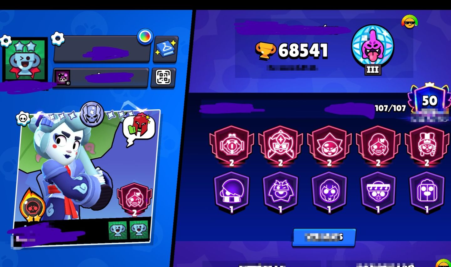 CONTA BRAWL STARS SKINS RARAS!