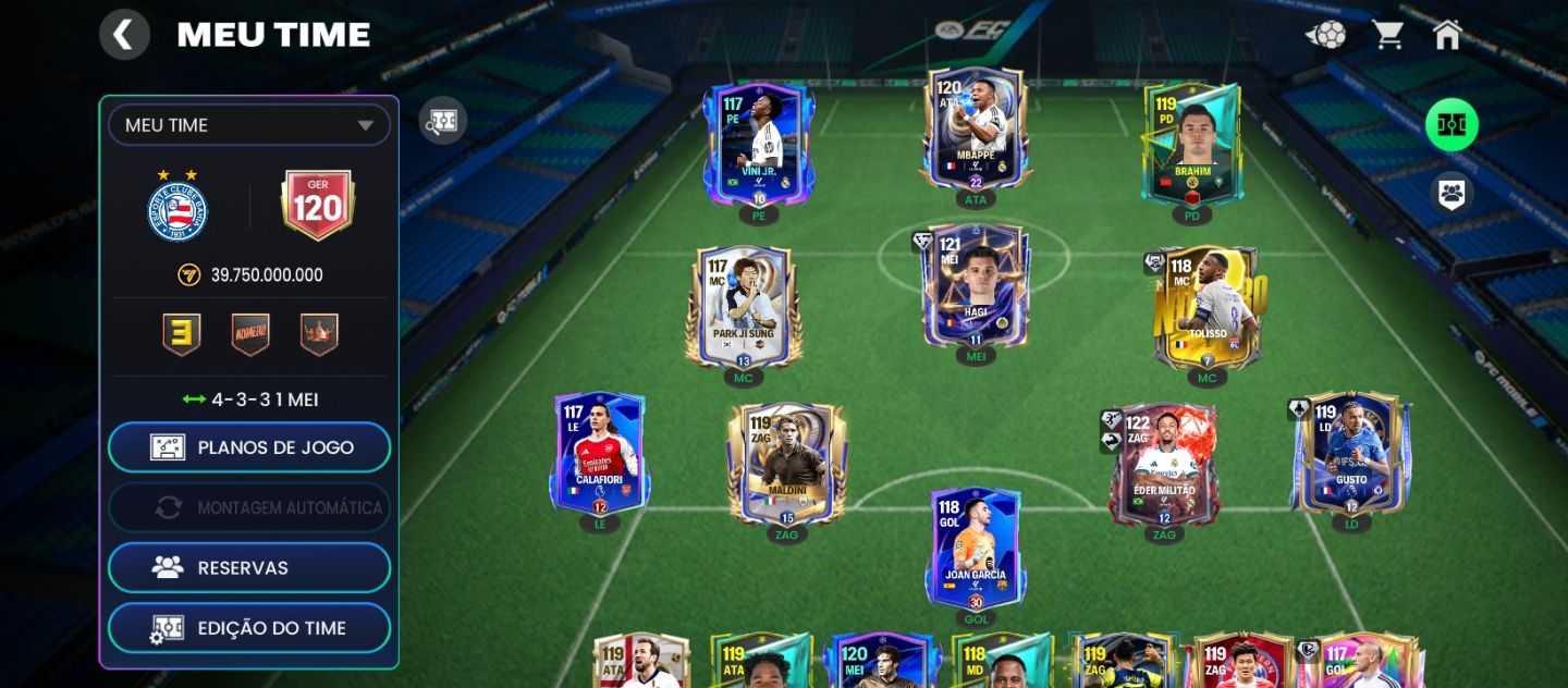 FC Mobile GER 120 | 40 Bilhões Coins | Hagi 122, Militão 124, Mbappé