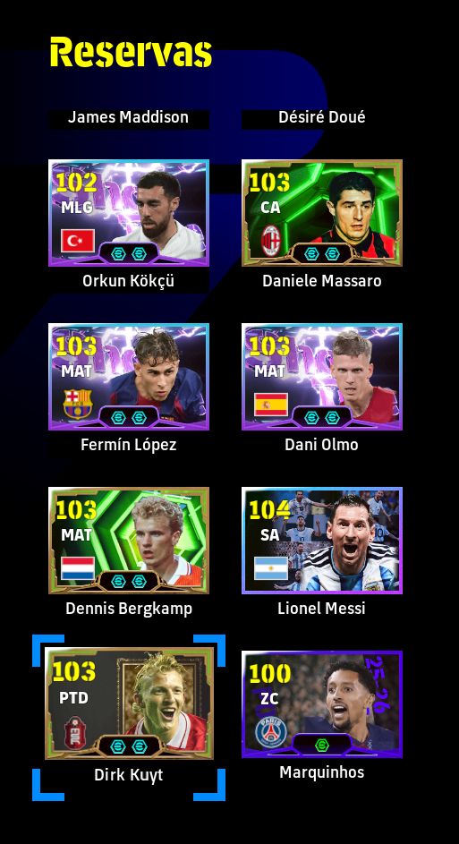 CONTA STEAM eFootball | Neymar 105, Agüero 103, Etoo 103, Seedorf 105 | Força 3