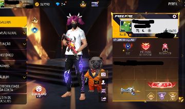 CONTA DE FREEFIRE GEMADA COM 4 CALÇA ANGELICAL