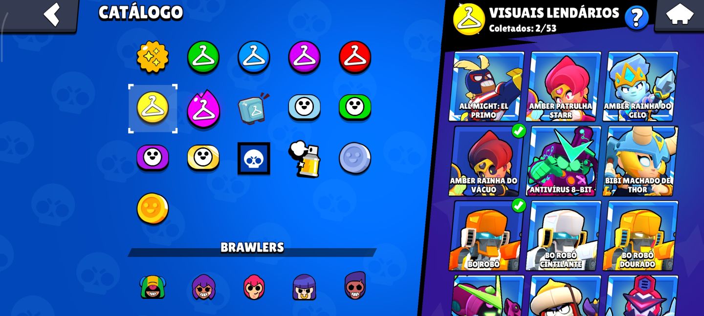 CONTA BRAWL STARS COM 49K DE TROFÉUS, 87 BRAWLERS , 16 LVL 11