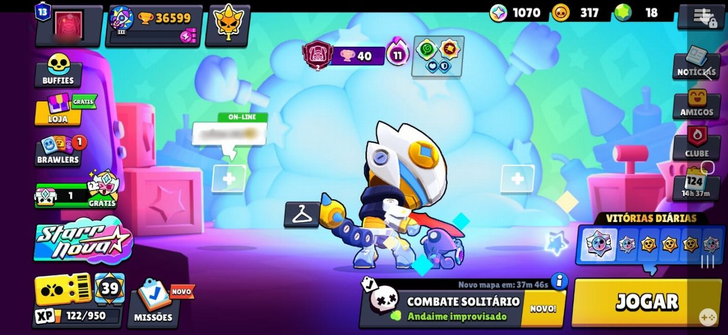 Melhor preço, Conta De Brawl Stars com muitas skins, tendo 10 skins raríssimas.