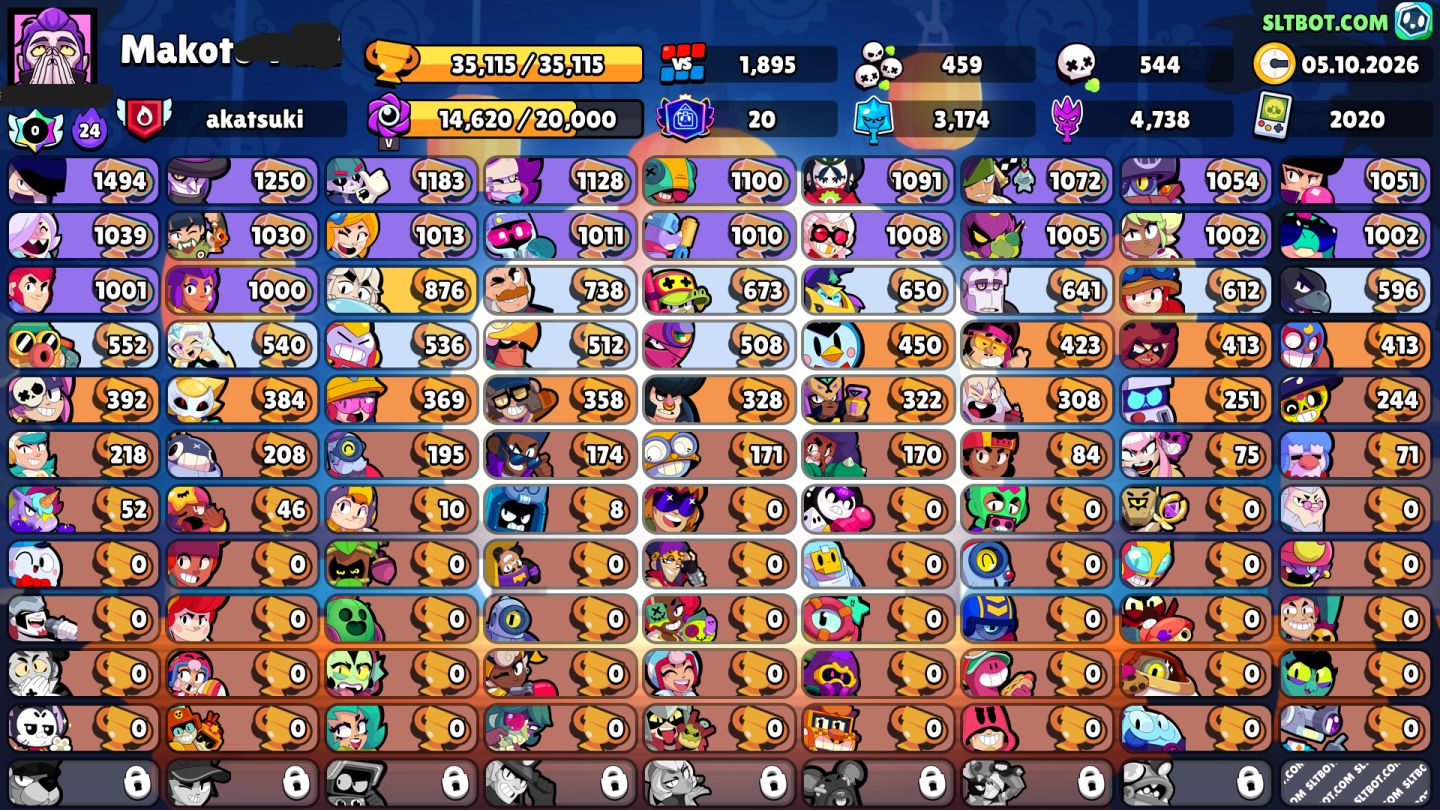 CONTA BRAWL STARS - NOVOS BRAWLERS, +30K TROPHIES E MUITAS SKINS!