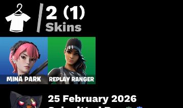 2 skins | Mina Park | Replay Ranger | Nemesis Box | Legend's Modkit