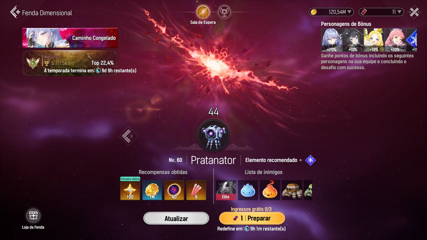 Mongil Star Dive / LvL66 / Banner completo - Mina