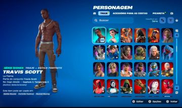CONTA FORTNITE TRAVIS SCOTT, SALVE O MUNDO OG, +300 SKINS.