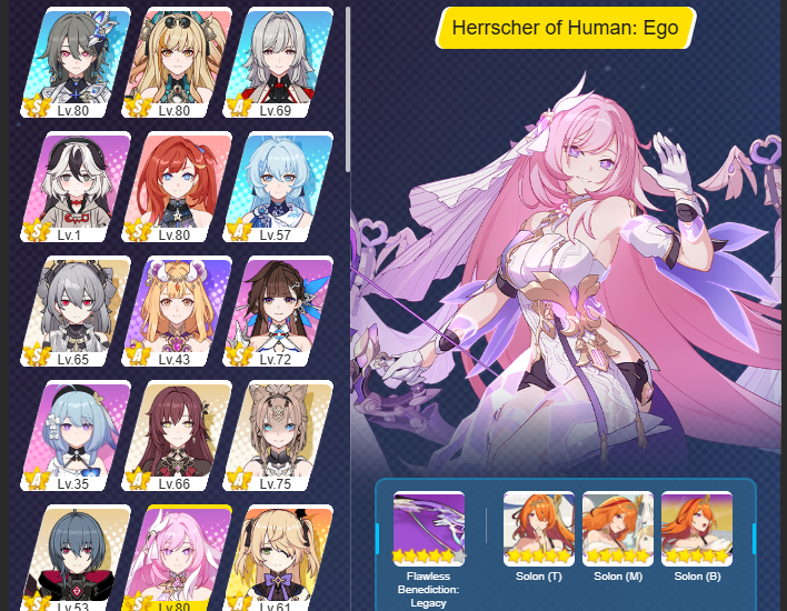 Contas diversas de honkai star rail !!!! iniciantes ate end game tem ate sparxie