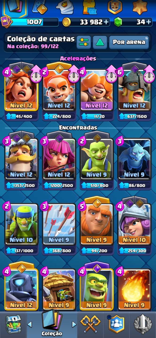 Conta de clash royale