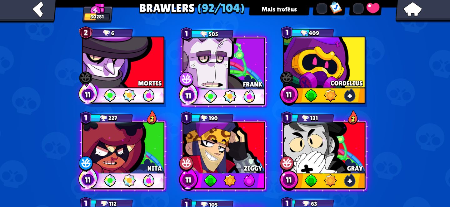 CONTA BRAWL STARS | 32 BRAWLERS PODER 11 | QUERENDO URGENTE | PROMOÇÃO HJ
