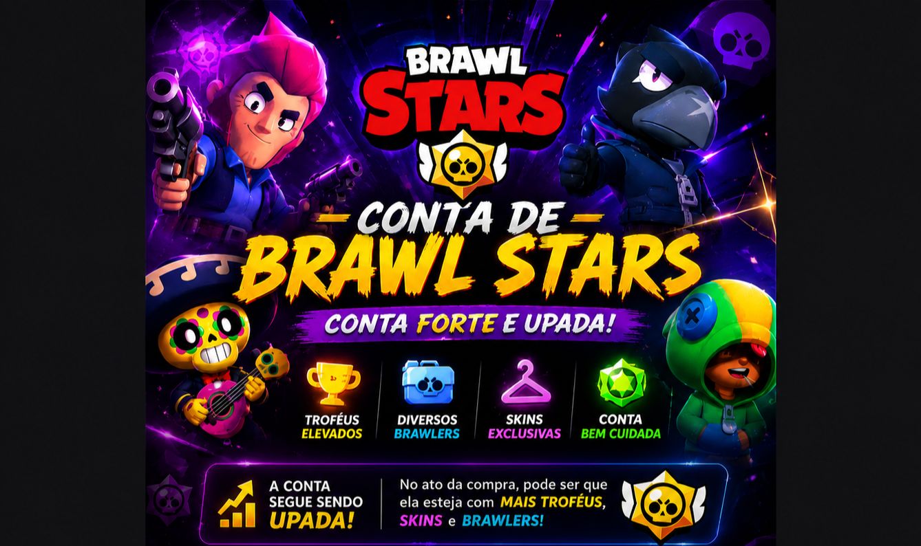 CONTA BRAWL STARS - 23.324 TROFÉUS | 304 SKINS | 83 BRAWLERS | MUITOS LV11