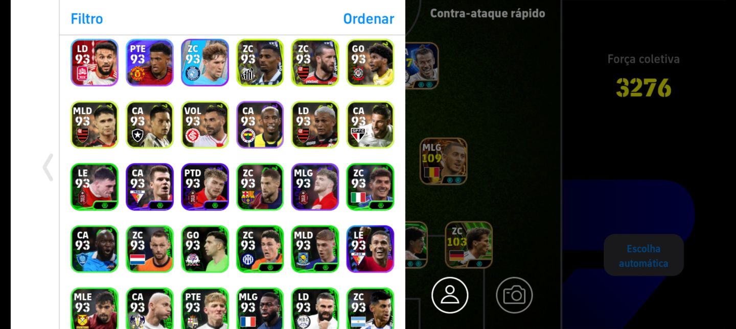 Conta de Efootball mobile braba com várias cartinhas boas, olhe as fotos