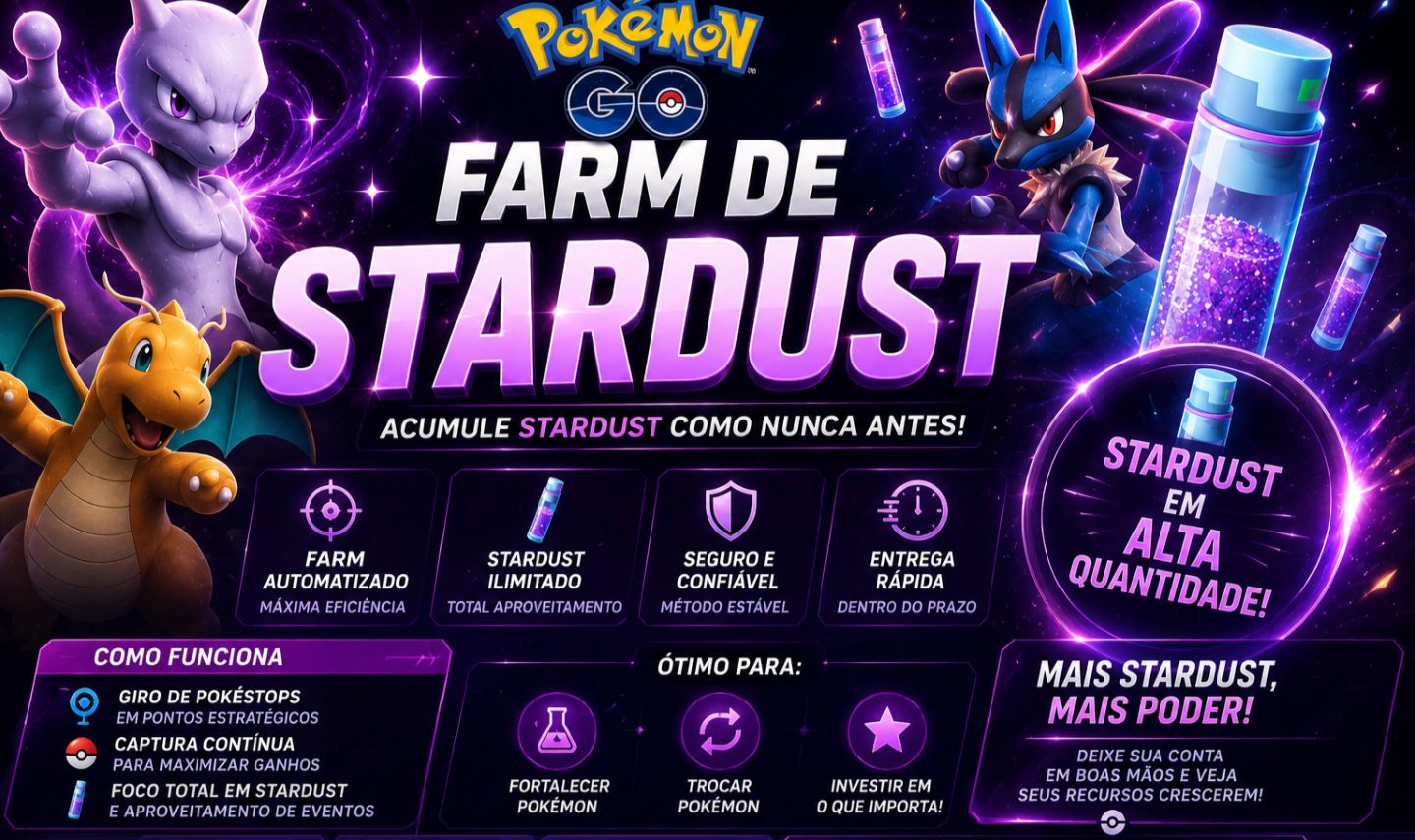 FARM DE STARDUST | XP | SHUNDOS POKÉMON GO