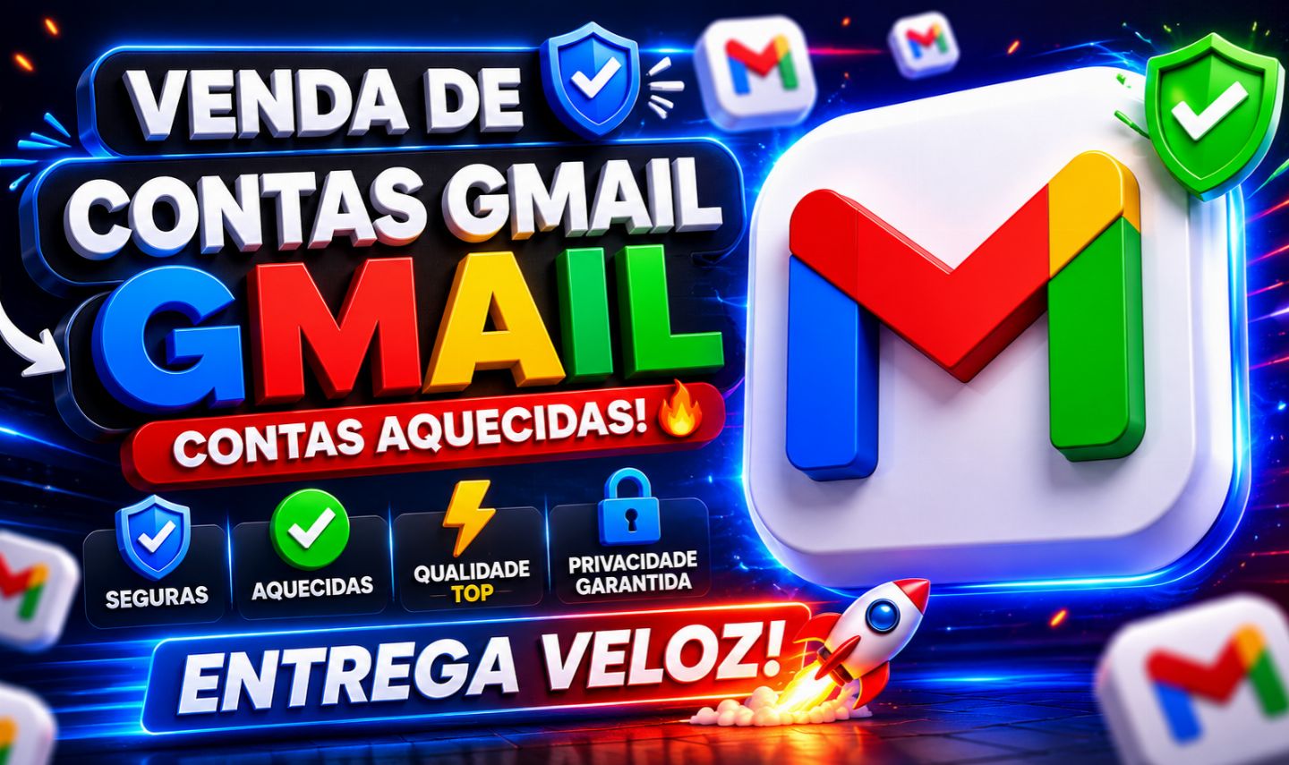 CONTAS GMAIL NOVAS E ANTIGAS | ENTREGA RÁPIDA | A MELHOR DO MERCADO