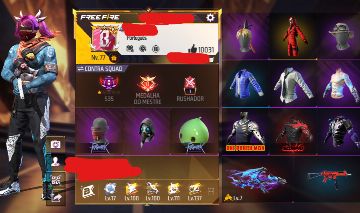 CONTA DE FREE FIRE RARÍSSIMA E FULL GEMADA !!