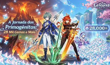 Conta Genshin Impact - AR 55 | 28K Gemas | Mavuika & Lohen (Com Assinaturas)