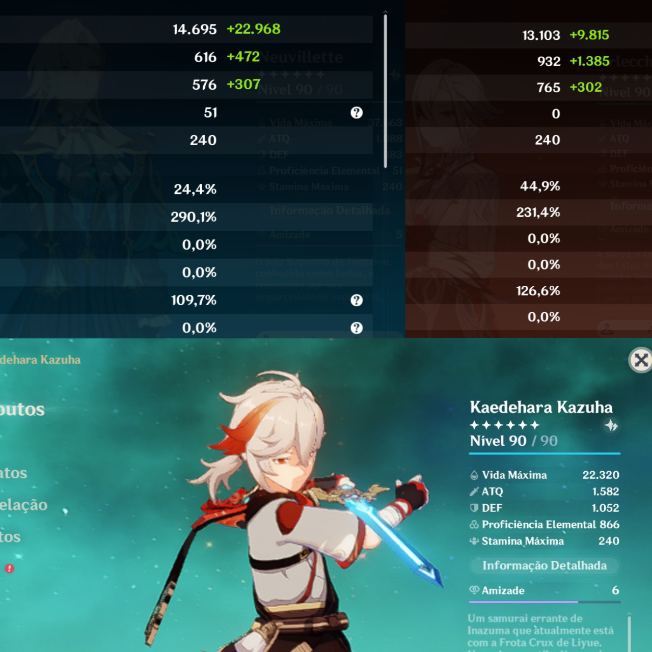 GENSHIN IMPACT ARLECCHINO C1, KAZUHA, NEUV, CLORINDE + JEAN