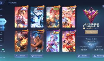 CONTA ML | 307 SKINS | SKINS RARÍSSIMAS