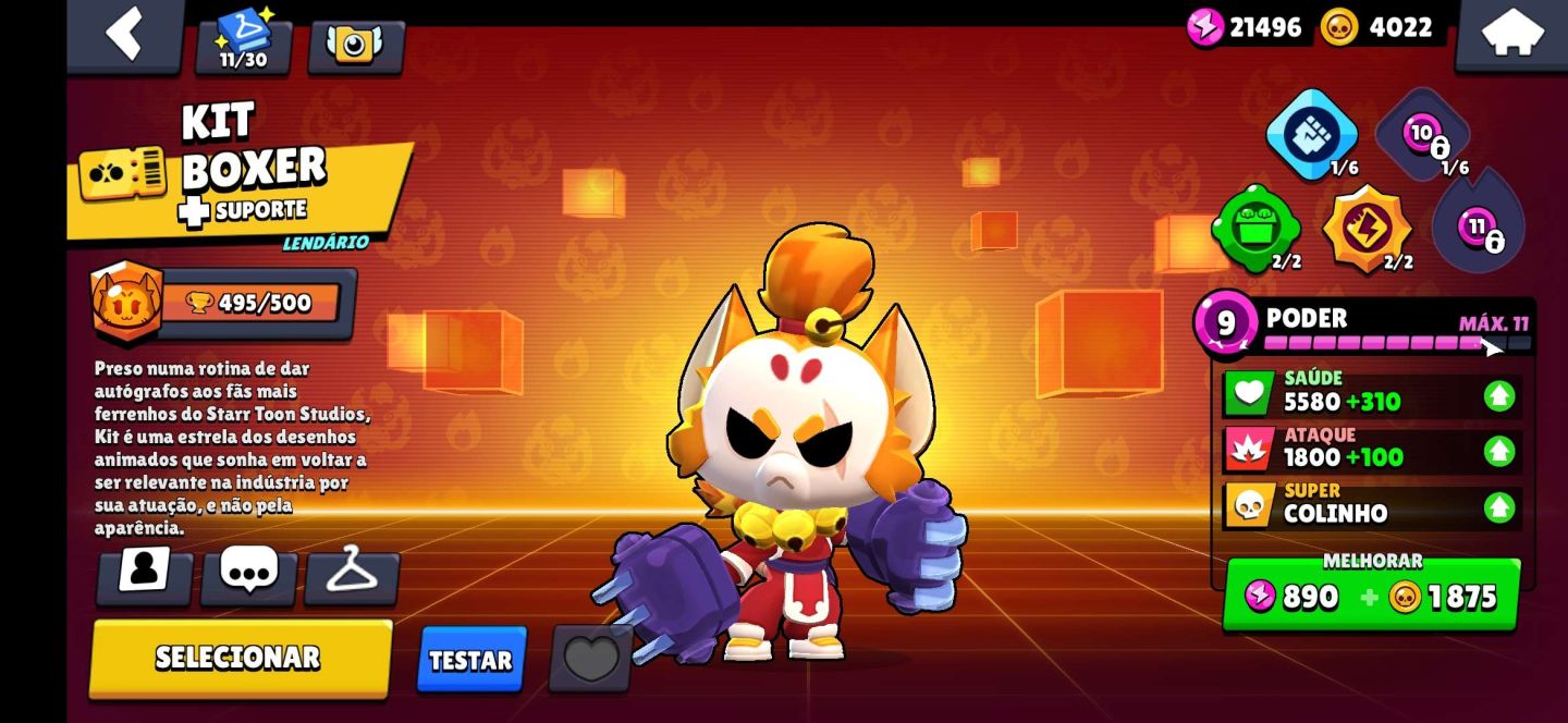 Conta BrawlStars com Jessie Dragão Escarlate e Mais