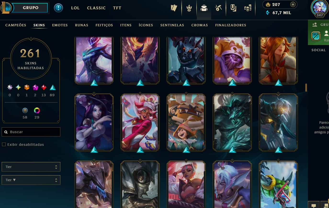 [ENTREGA AUTOMÁTICA] CONTA LOL LEVEL 347 UNRANKED (PRONTA RANKED) - FULL ACESSO!