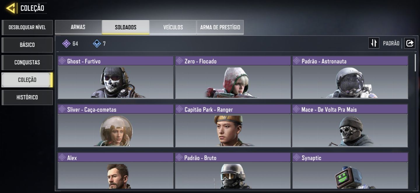 Conta Cod Mobile TOP