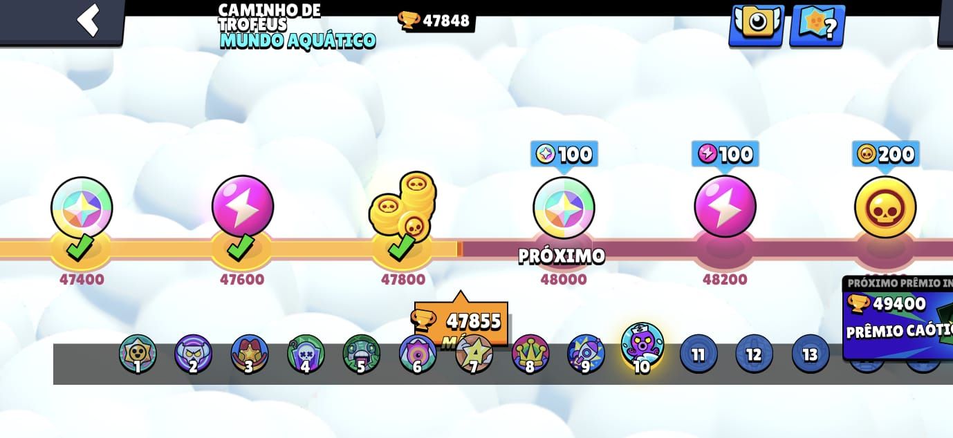 CONTA BRAWL TODOS DISPONÍVEIS 45K+ TROFÉUS
