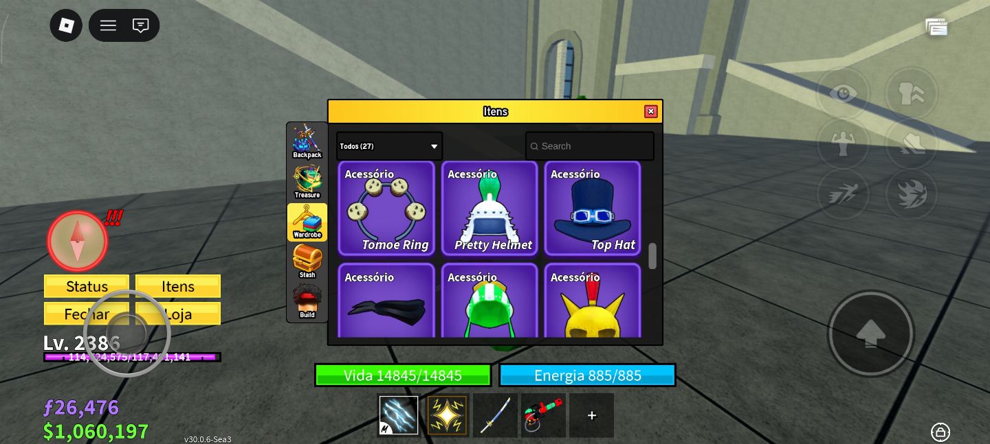 CONTA DE BLOX FRUIT DE NIVEL BAIXO