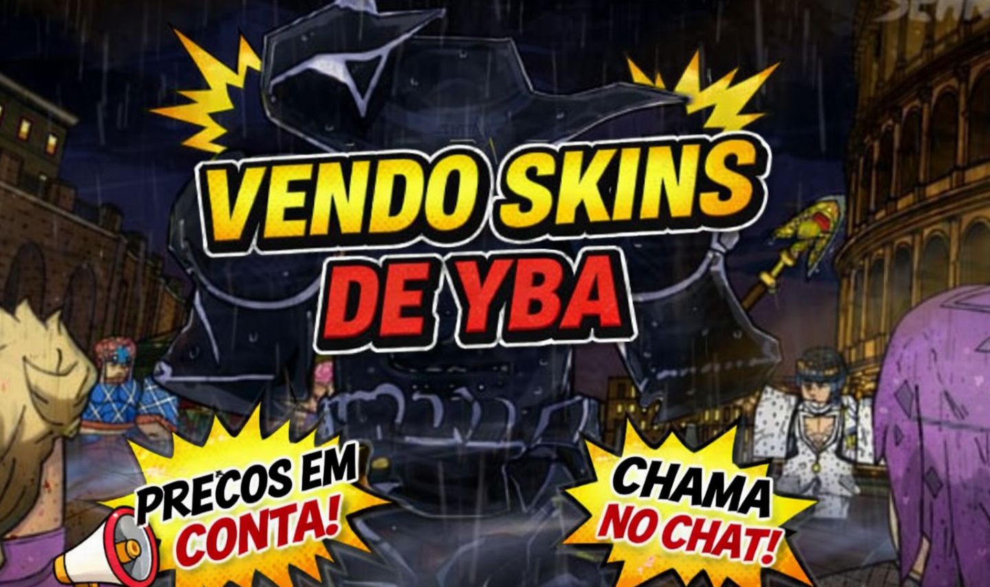 SKINS YBA[Menor preço] | Your Bizarre Adventure |Skins Stands | Baratos!