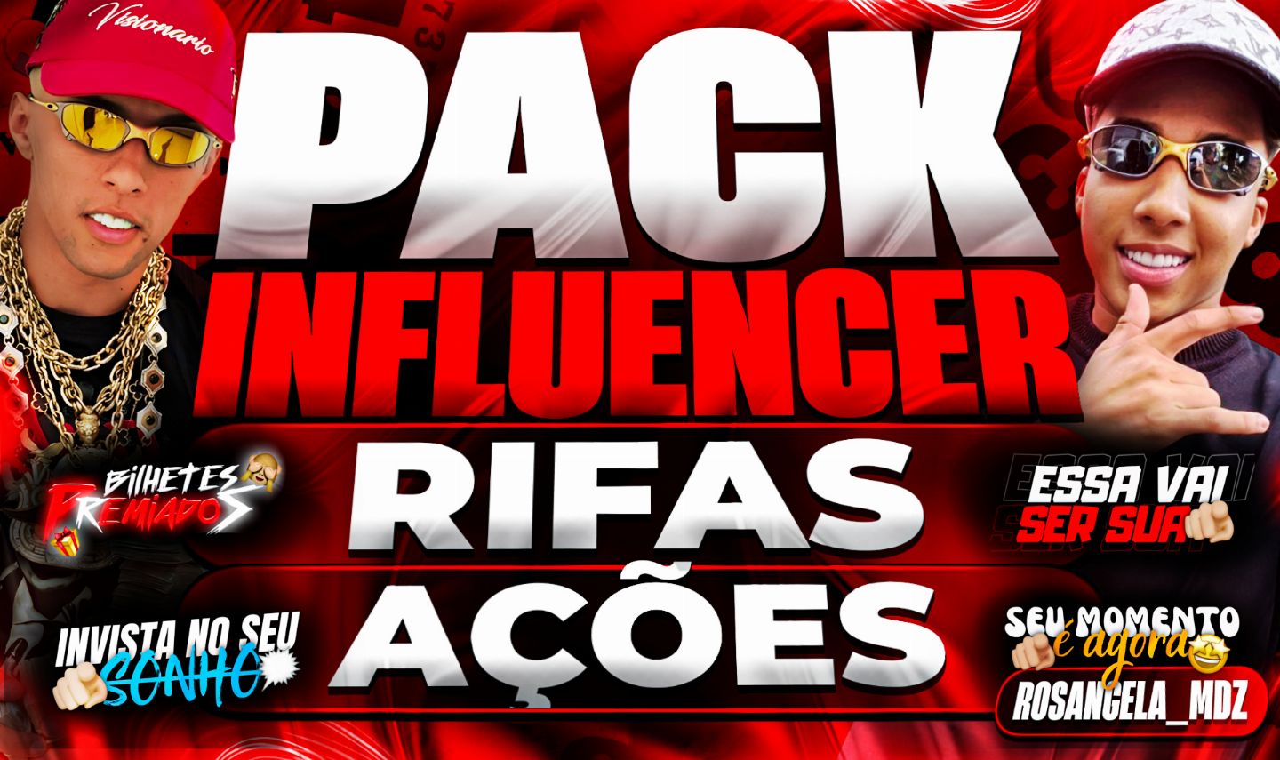 PACK RIFAS/ACOES , FIGURINHAS PERSONALIZADAS PARA AUMENTAR SEU ENGAJAMENTO