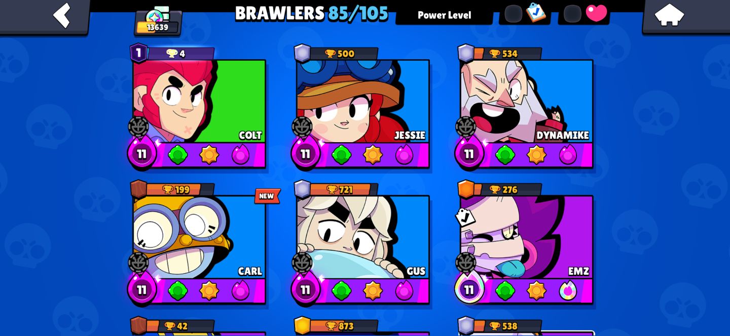 Conta de braw star inicial/intermediaria