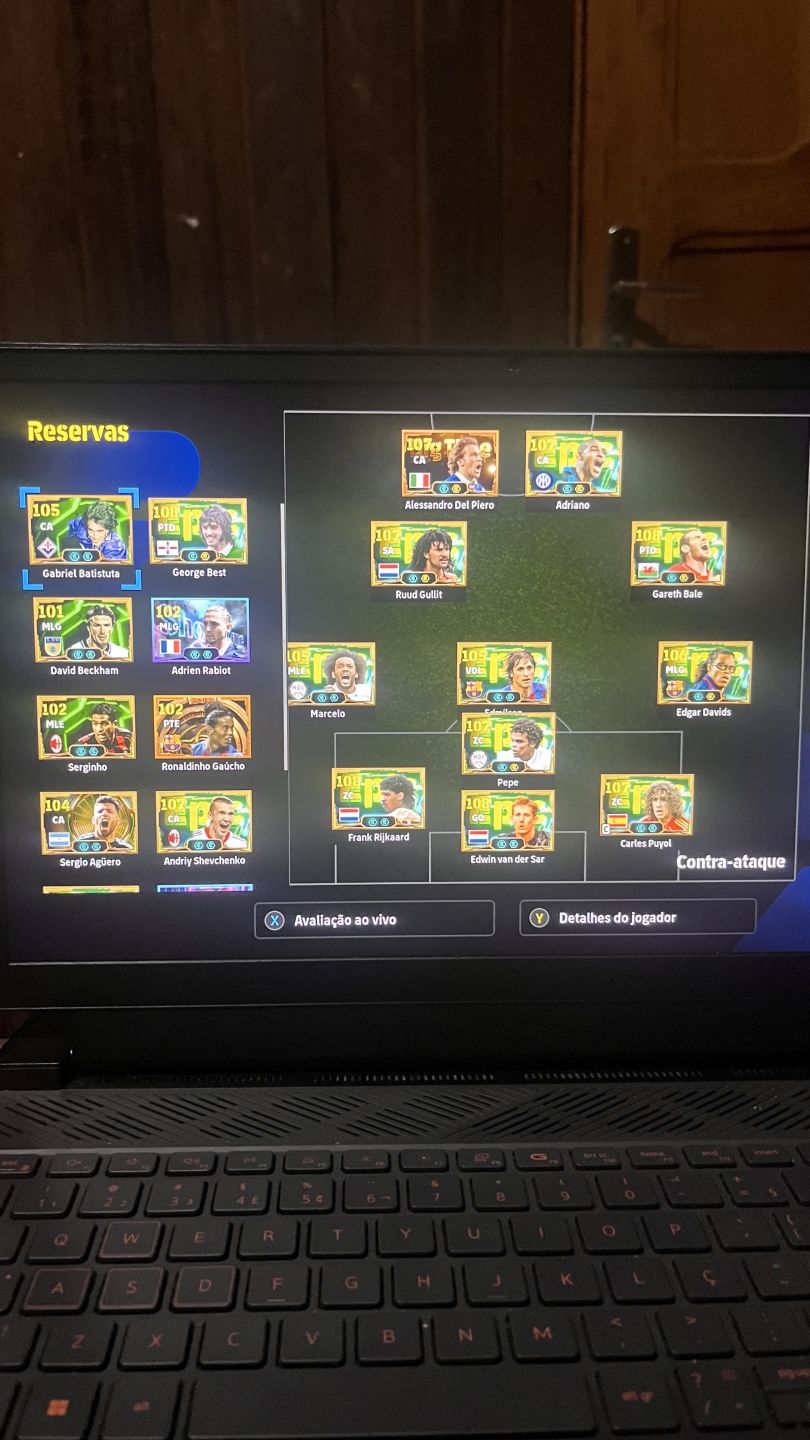 Conta efootebol pc com del piero e gullit e vários outros