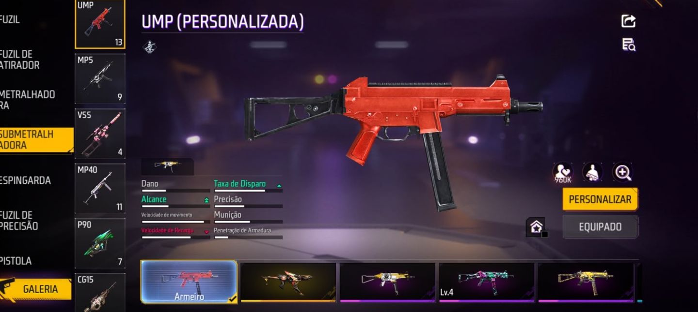 Conta de Free Fire muito boa com itens muito raro