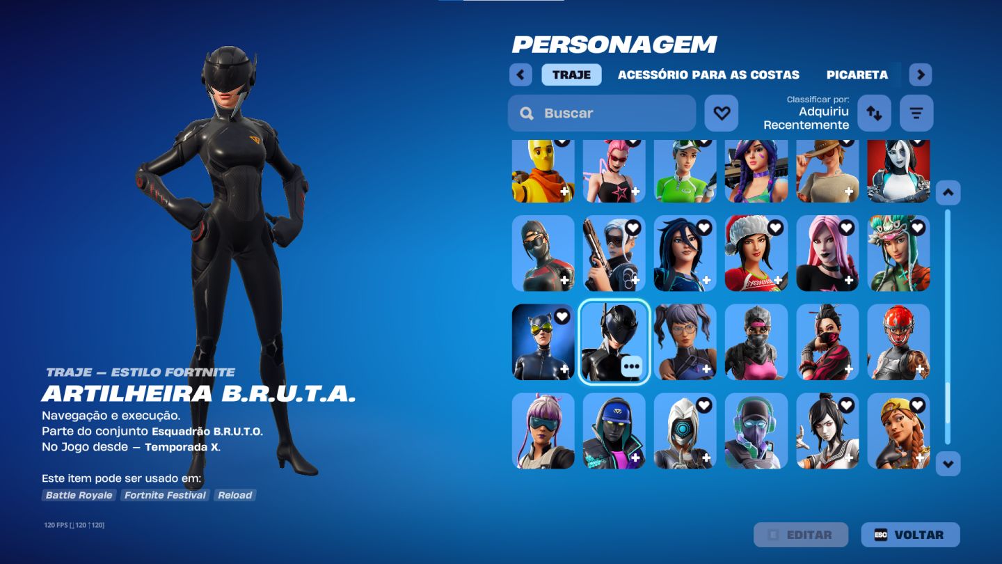 Conta fortnite tryhard com skins raras