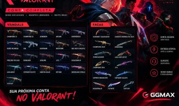 CONTA VALORANT PLATINA 1 CHAMPIONS 23 E 25, neo oeste, kuronami e mt mais