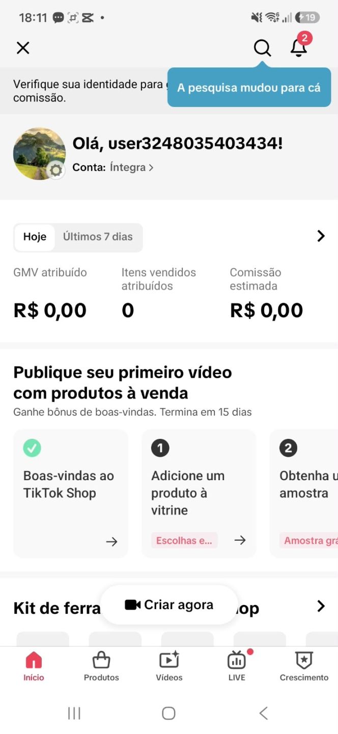 CONTA TIKTOK 4,8K SEGUIDORES, SHOP APROVADO | NICHO NOVELAS | SEM DOC | LIVE CEL
