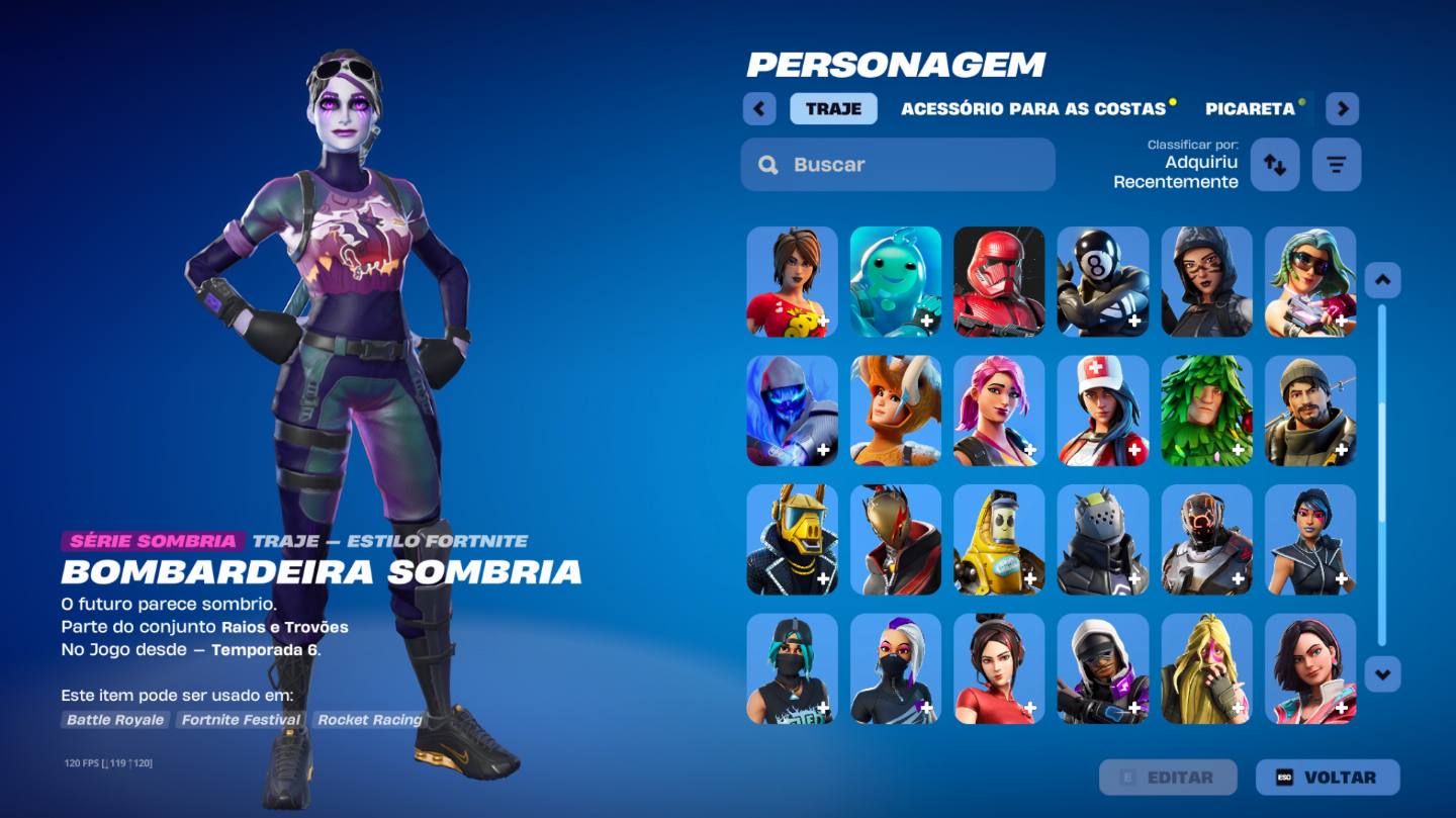 Conta de Fortnite e Fortnite SALVE O MUNDO + conta da Epic com jogos pegos
