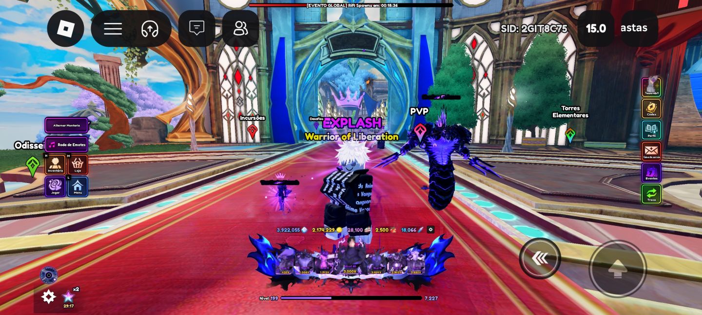 ANIME VANGUARDS: 3,9M GEMAS 18.066 REROLLS SUNG TRANSCENDENTALw + FRITZ MÍTICO