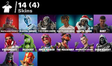 FORTNITE conta mais de 15 skins e muitas picaretas
