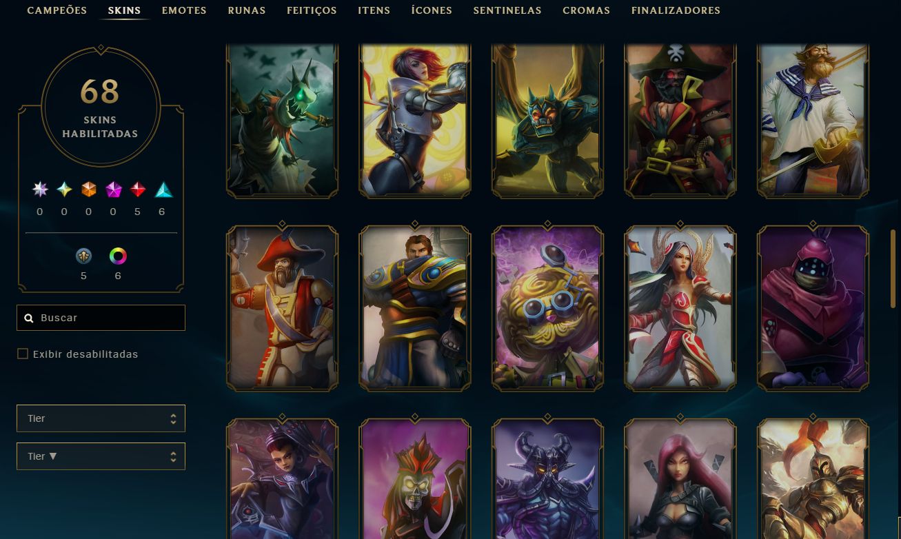 CONTA MESTRE 200PDL+ / 68 SKINS / LV 64 / FULL ACESSO AOS DADOS