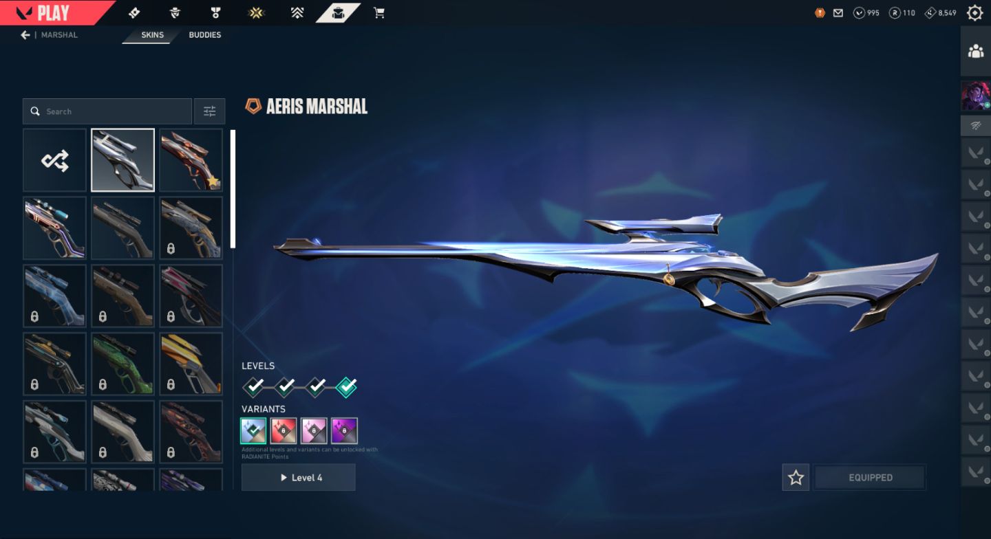 Conta de Valorant com bundles Ayakashi e Aeris
