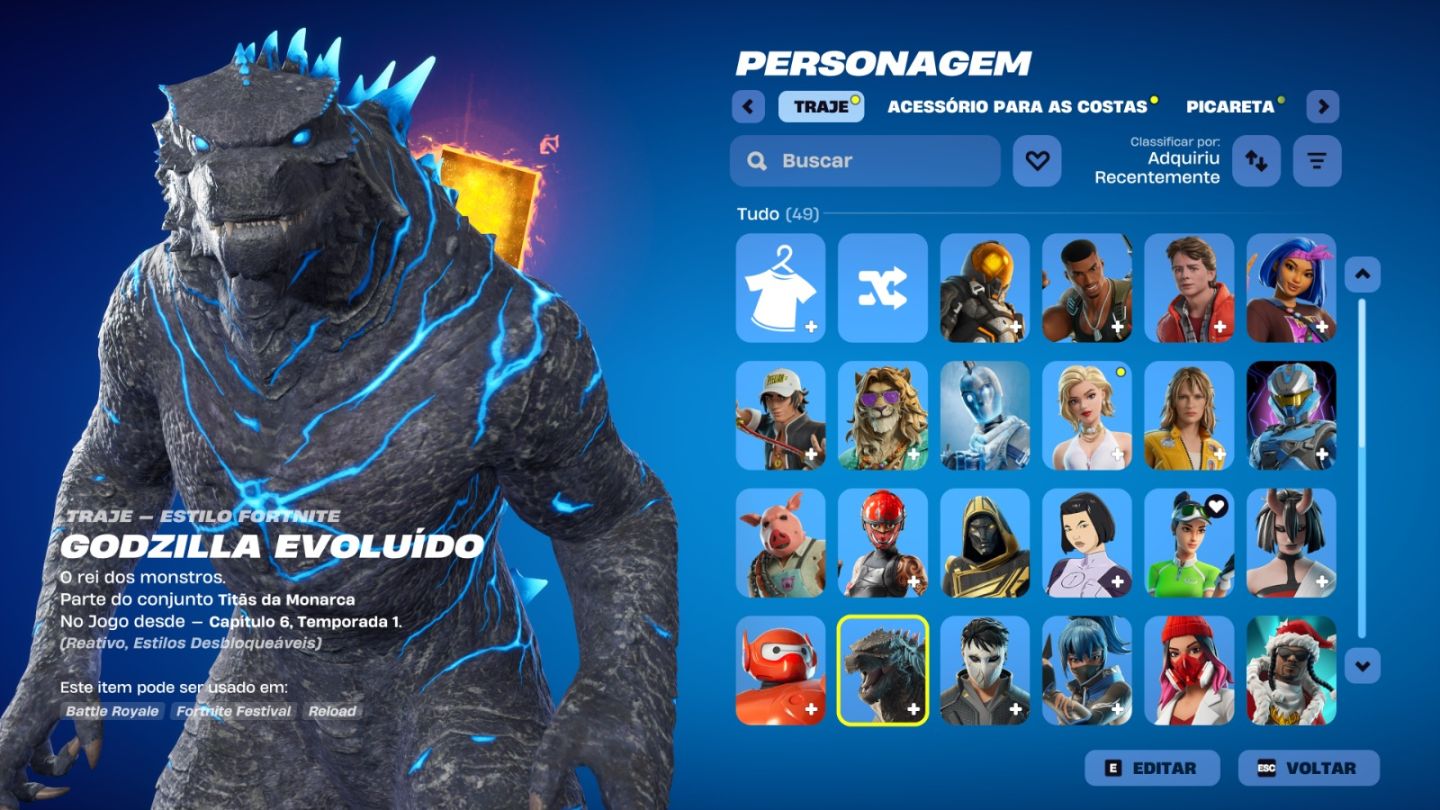 Conta de Fortnite com 47 Skins | Vegeta | Promoção!