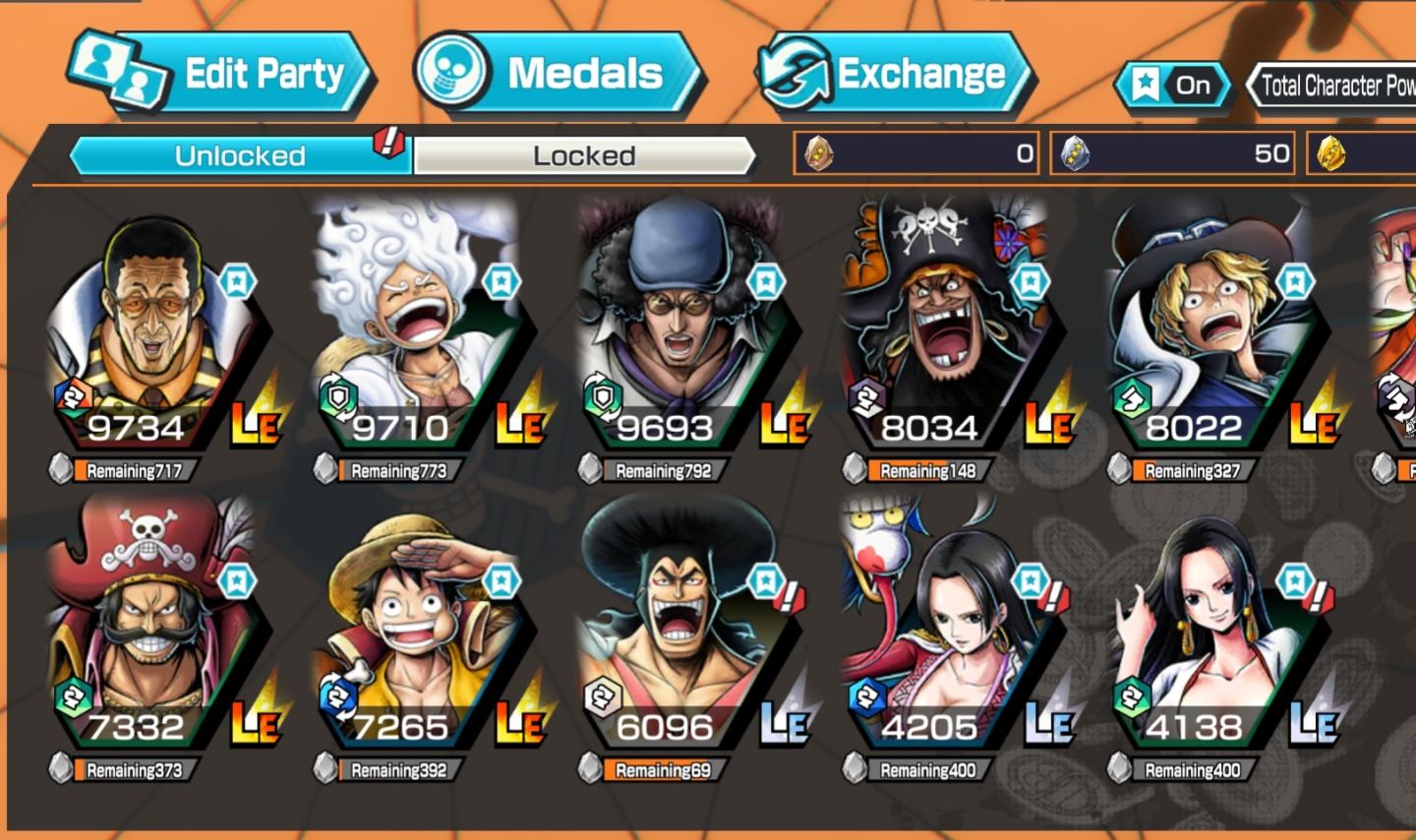 Conta One piece bounty rush Ex