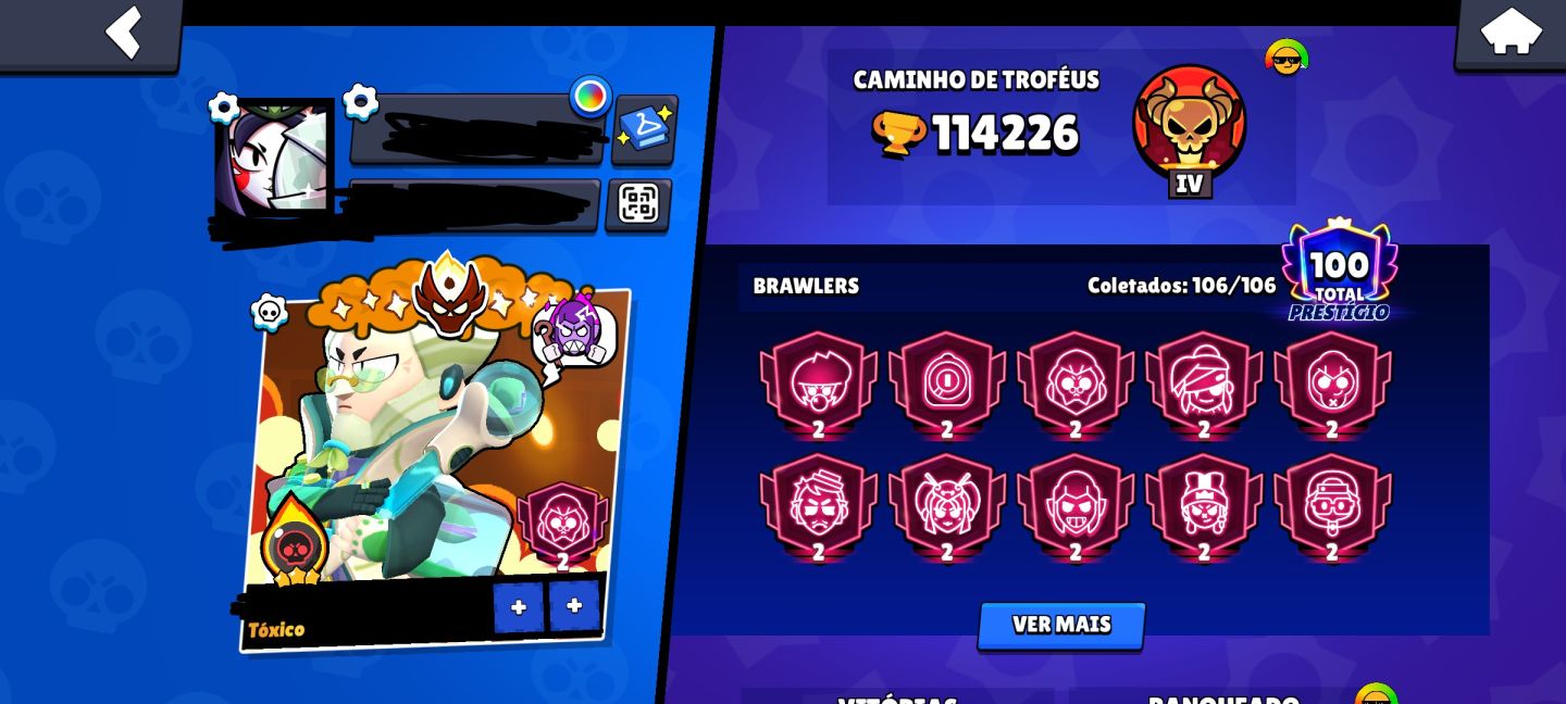 CONTA BRAWL STARS DE 2019 - RECURSOS e Itens exclusivos