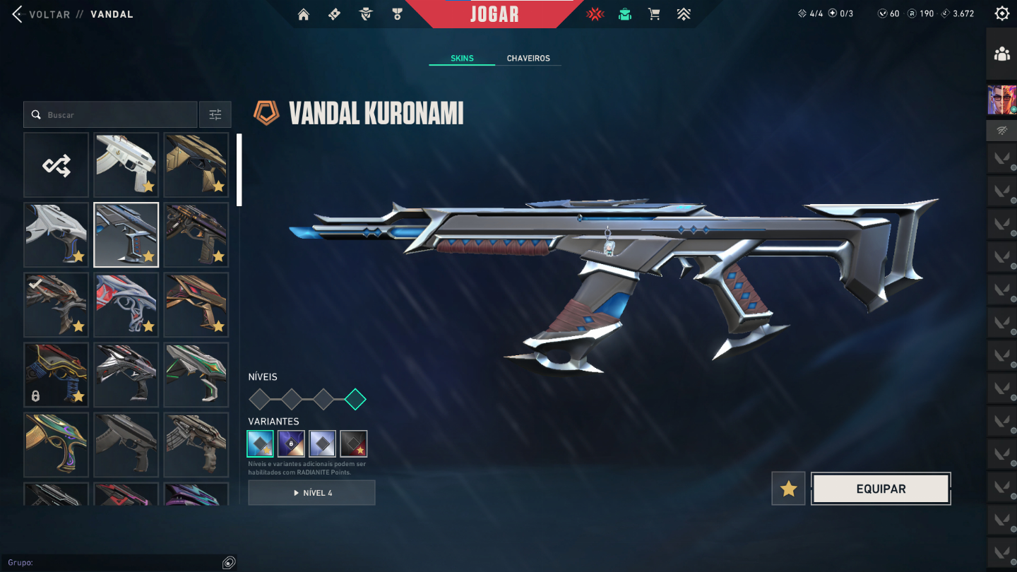 CONTA VALORANT LUXO | KURONAMI, PRELÚDIO, ARAXYS, NETUNO, GAIA E FACAS EXCLUSIVA