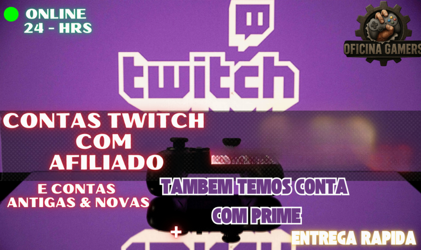 [PROMOÇÕES] CONTAS AFILIADA NA TWITCH | ANTIGAS E NOVAS | SEGUIDORES