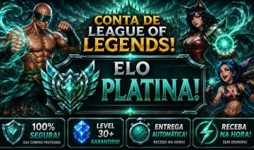 [ENTREGA AUTOMÁTICA] 21 SKINS, 1 MÍTICA, 2 LENDÁRIAS, LOL PLATINA, LVL 64, 9K EL